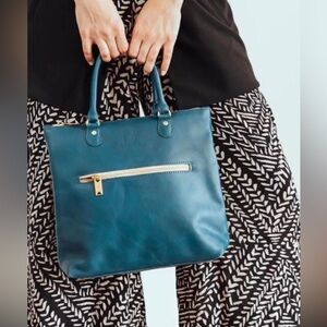 Sseko Convertible Shopper Crossbody Backpack High Seas Teal